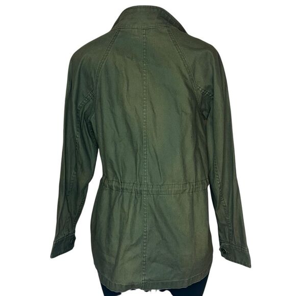 Madewell army green cinch waist zip up Utility Jacket size xs - Picture 7 of 9
